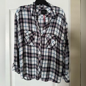 Woman's plaid shirt by Rails.